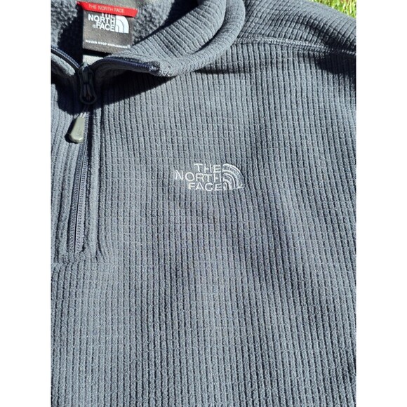 The North Face Men's 1/4 Zip Pullover Sweater Fleece Size Large Gray 721509 EUC - Picture 5 of 13